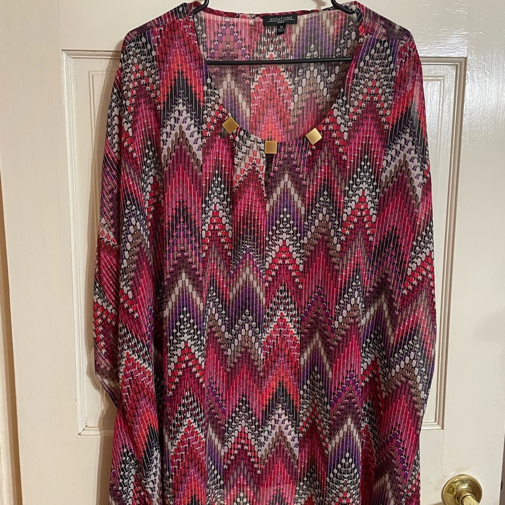 Notations gold hardware detailed tunic